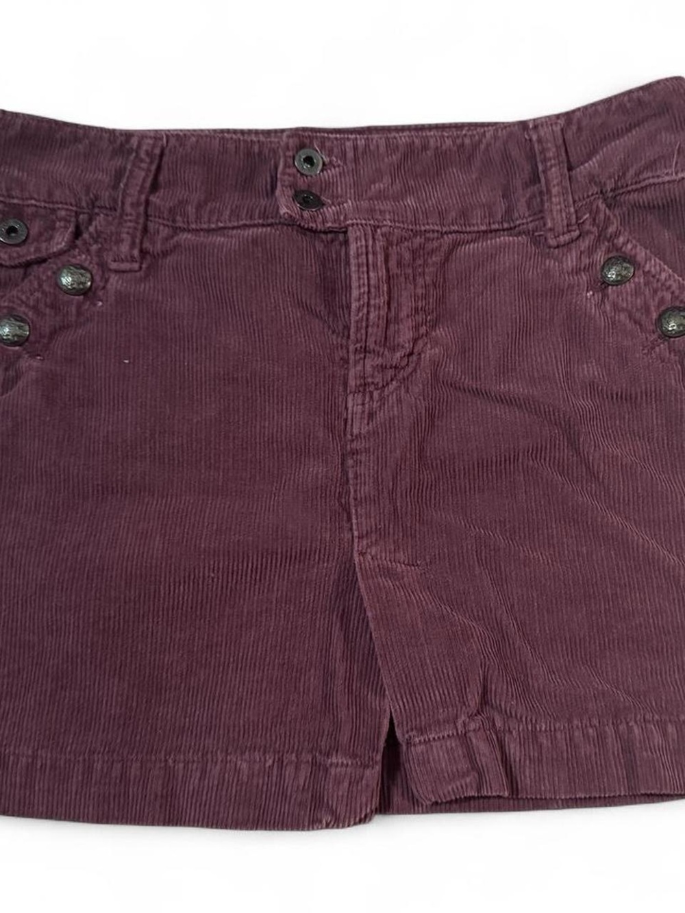 Dolce & Gabbana Plum Corduroy Mini Skort